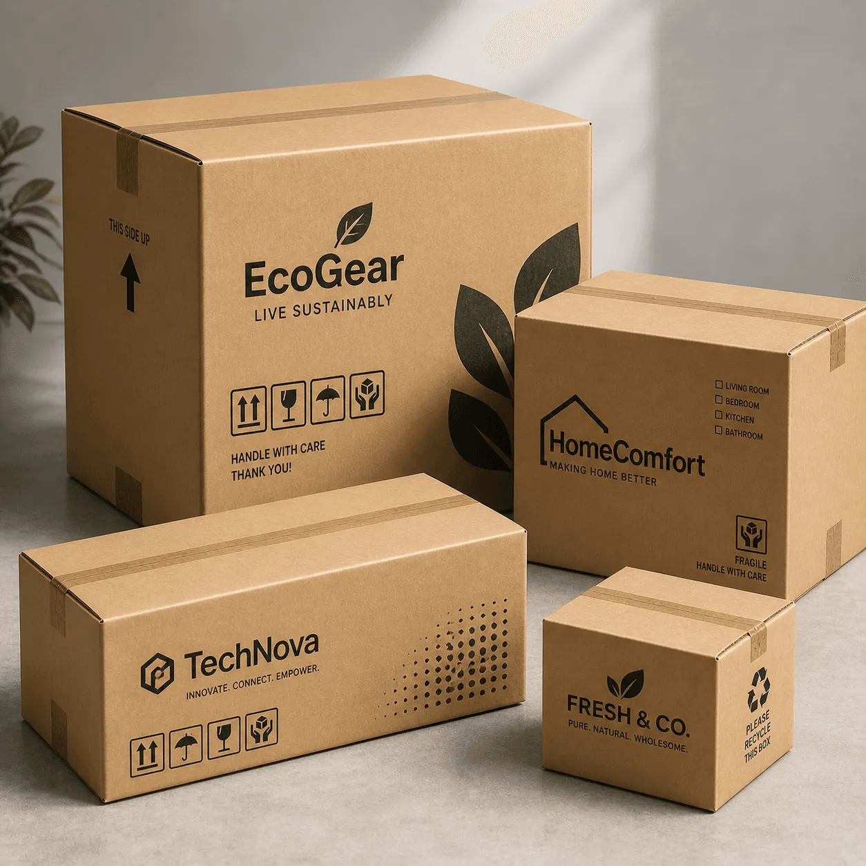 corrugated shipping boxes