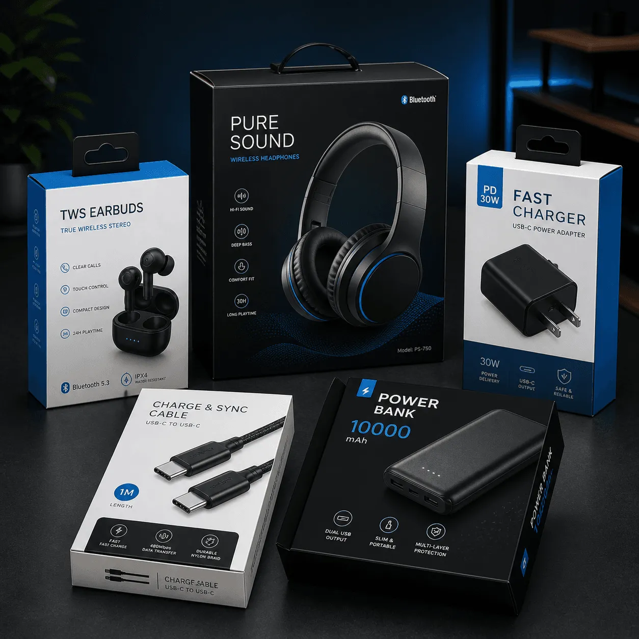 custom electronics packaging boxes