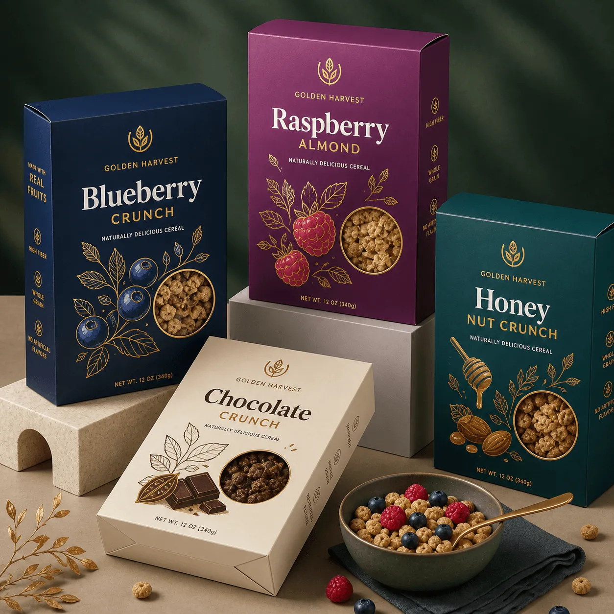 custom cereal packaging boxes