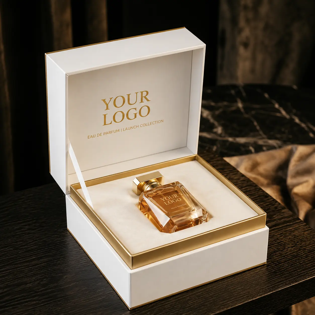 Custom printed perfume packaging