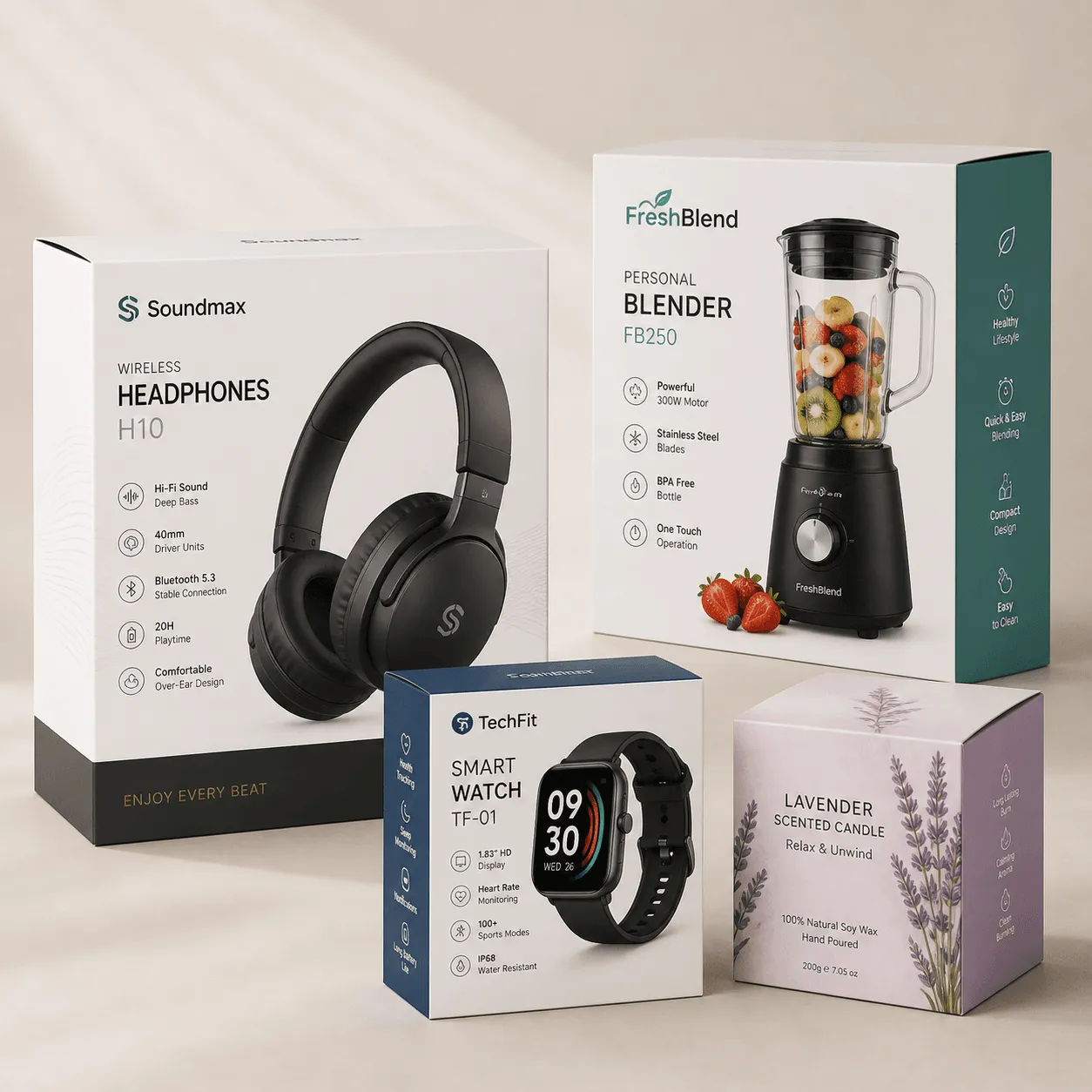 custom product packaging boxes