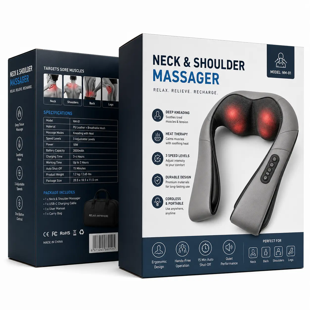 Custom massager packaging