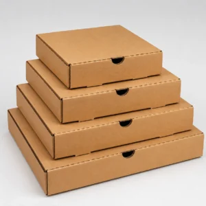 Brown Pizza boxes