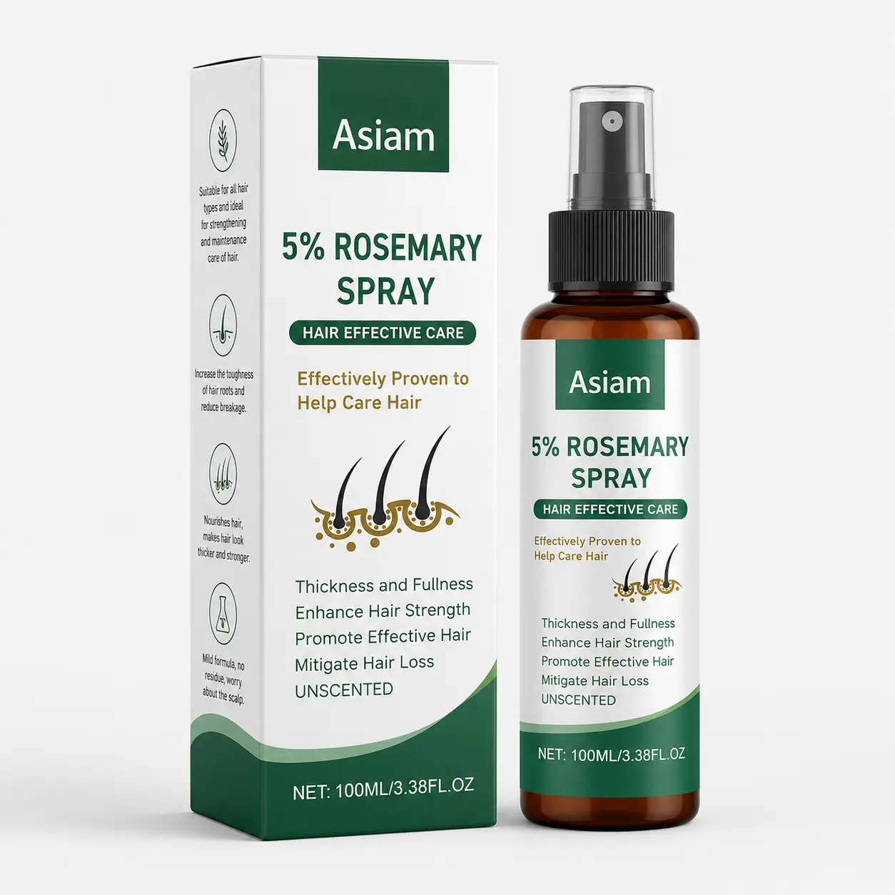 custom hair spray packaging