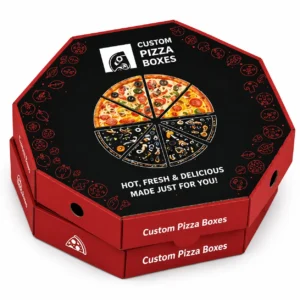 Custom octagonal pizza boxes