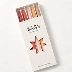 Custom taper candle boxes