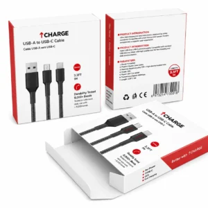 Custom usb data cable packaging boxes